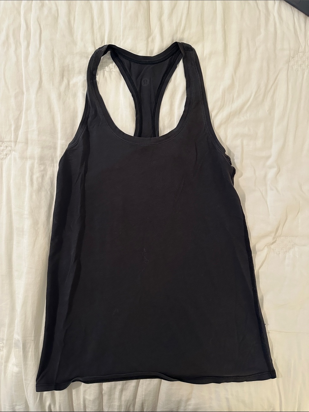 Women's Black Racerback Tank Top - Brand Lululemon